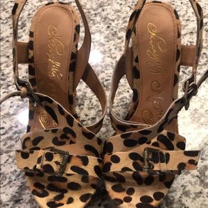 Leopard Naughty Monkey Wedges